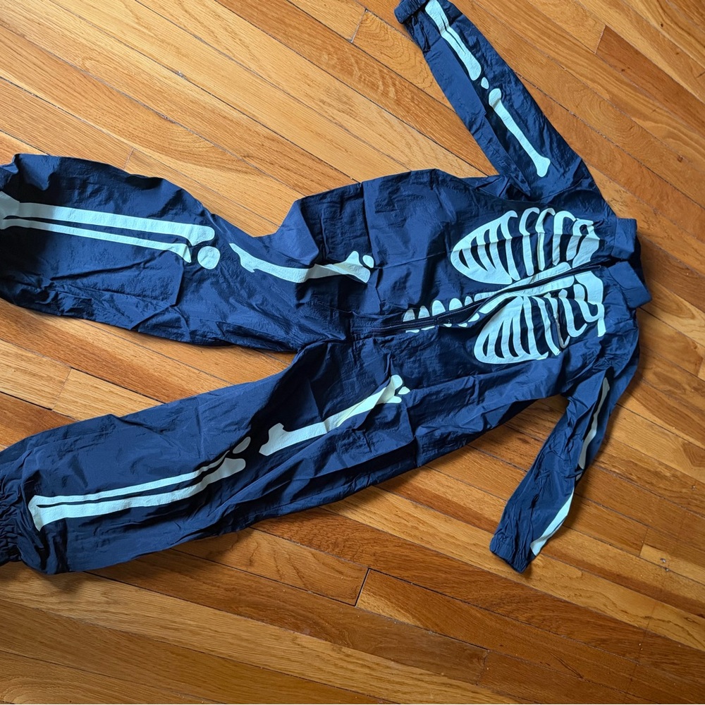 Zara Kids Skeleton One Piece - Navy and Light Blue